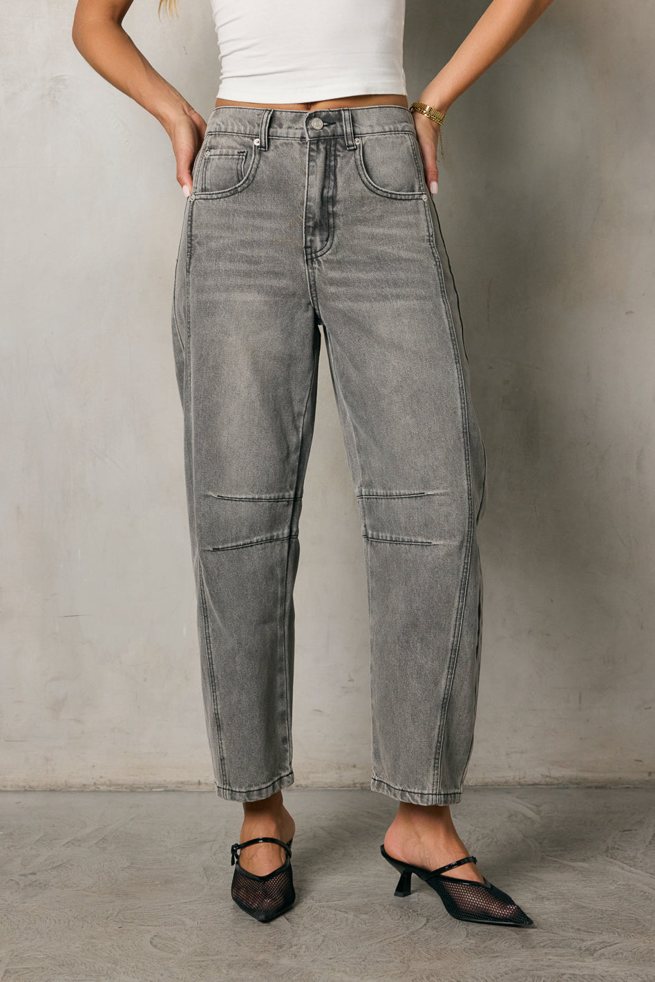 grey denim