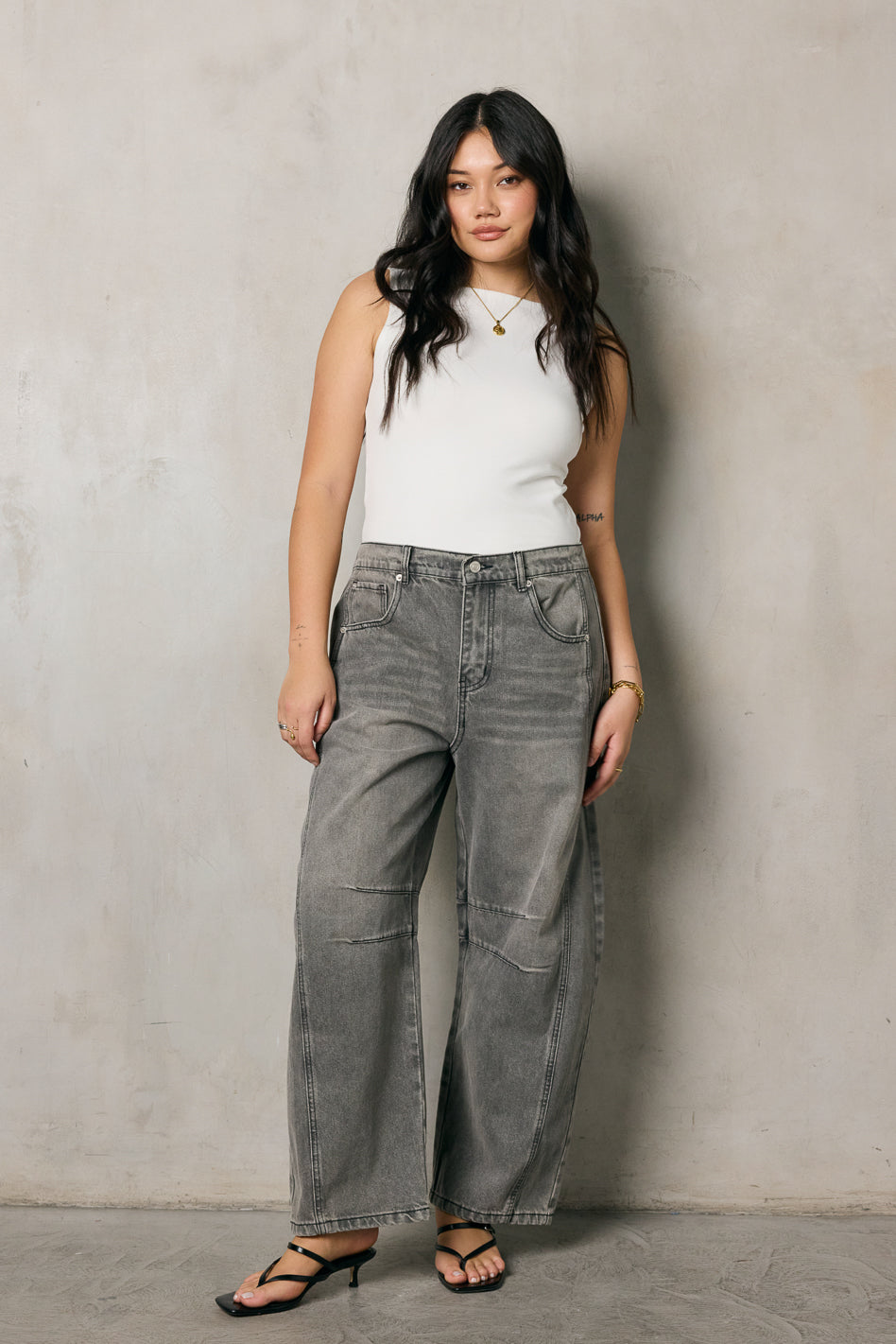 barrel jeans