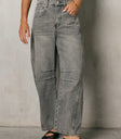 barrel jeans in grey