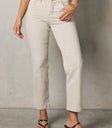 Nyla Straight Leg Jeans in Beige