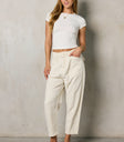 cream jeans