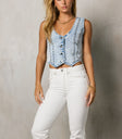 v neck vest
