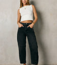 Lisette Barrel Jeans in Black