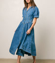DENIM MIDI DRESS