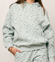 FLORAL HOODIE WITH MATCHING SHORTS