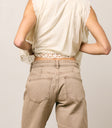 Layla Denim Shorts in Mushroom
