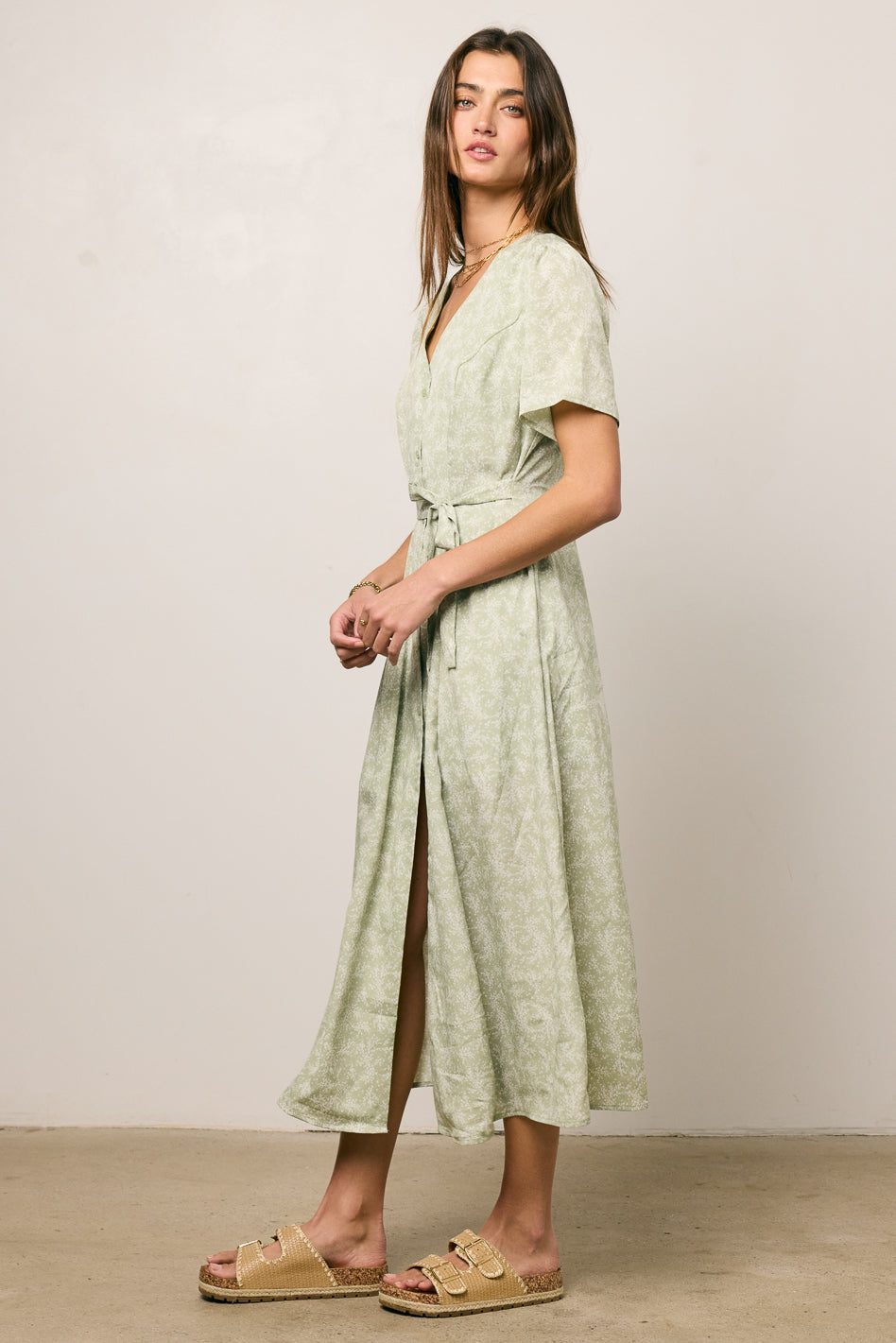 front tie dress