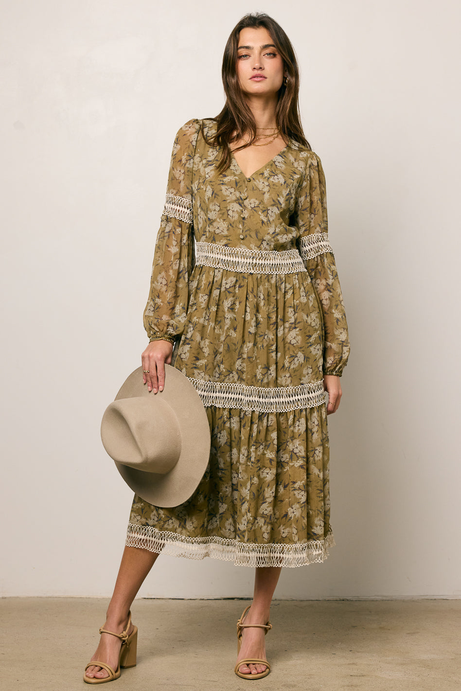 Suzan Floral Midi Dress