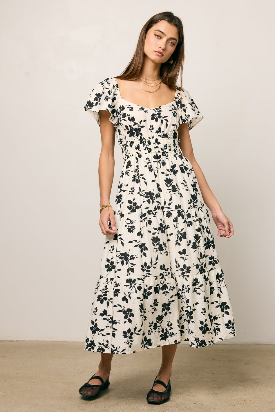 Calli Floral Midi Dress