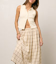 KNIT VEST IN CREAM