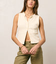 Griffin Knit Tank Top in Cream