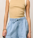 Lilah Reverse Seam Tank in Taupe