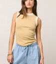 Lilah Reverse Seam Tank in Taupe