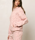 Elora Floral Sweatshirt in Pink