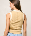 Lilah Reverse Seam Tank in Taupe