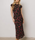 black floral dress