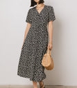 midi dress in black