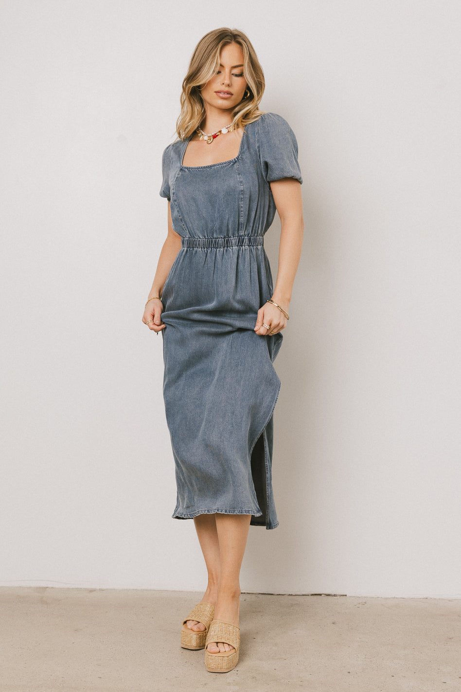 DENIM MAXI DRESS