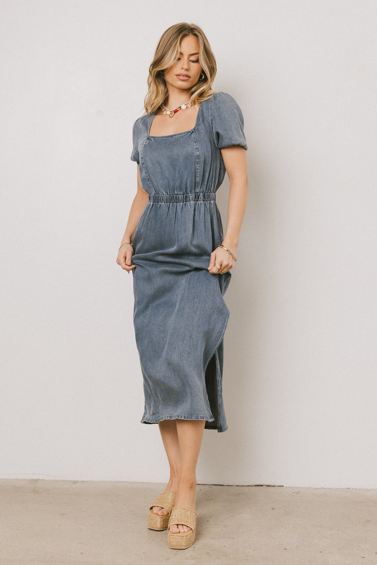 DENIM MAXI DRESS