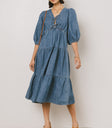 MIDI DRESS IN DENIM
