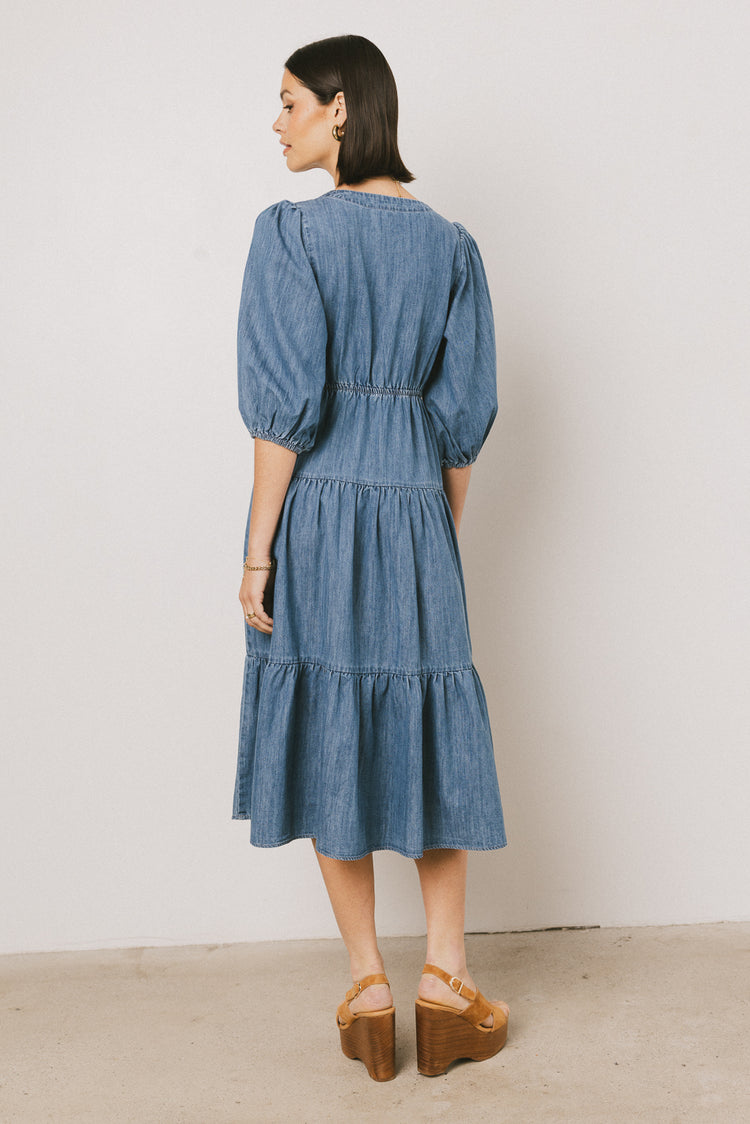DENIM MIDI DRESS