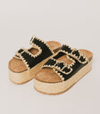black sandals