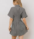 pleated mini dress
