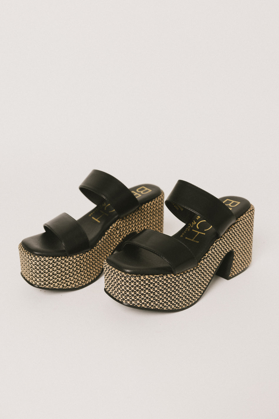 black sandals