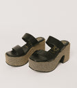 black sandals