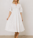 MIDI DRESS IN CREAM