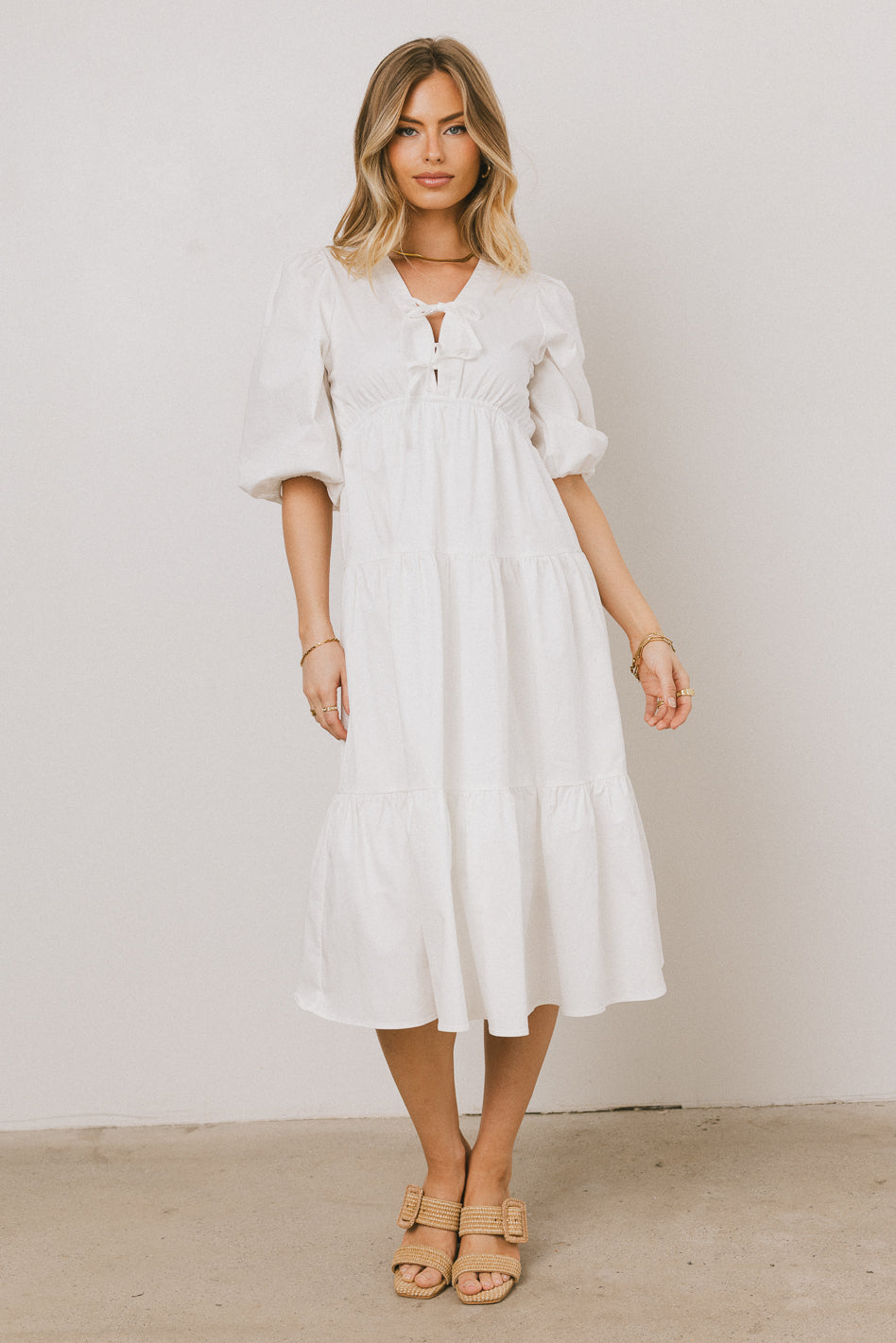 SHORTSLEEVE MIDI DRESS