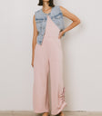 KNIT JUMPSUIT IN PINK