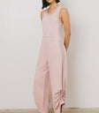 SINCHED BOTTOMS ON PINK JUMPSUIT