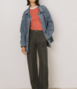 straight leg pants with pockets