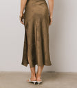 Ellie Floral Maxi Skirt in Olive