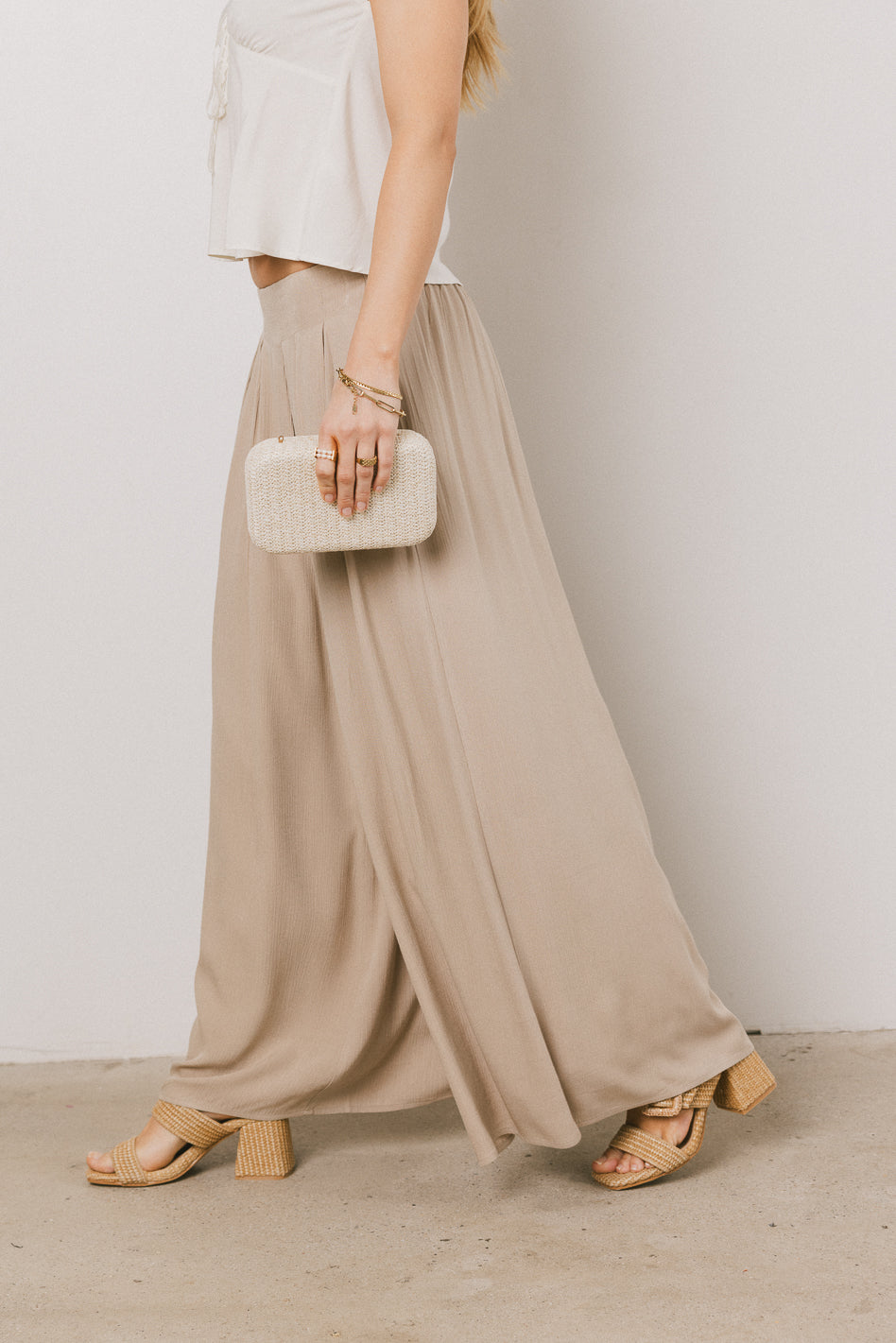 Kiaan Baggy Pants in Tan