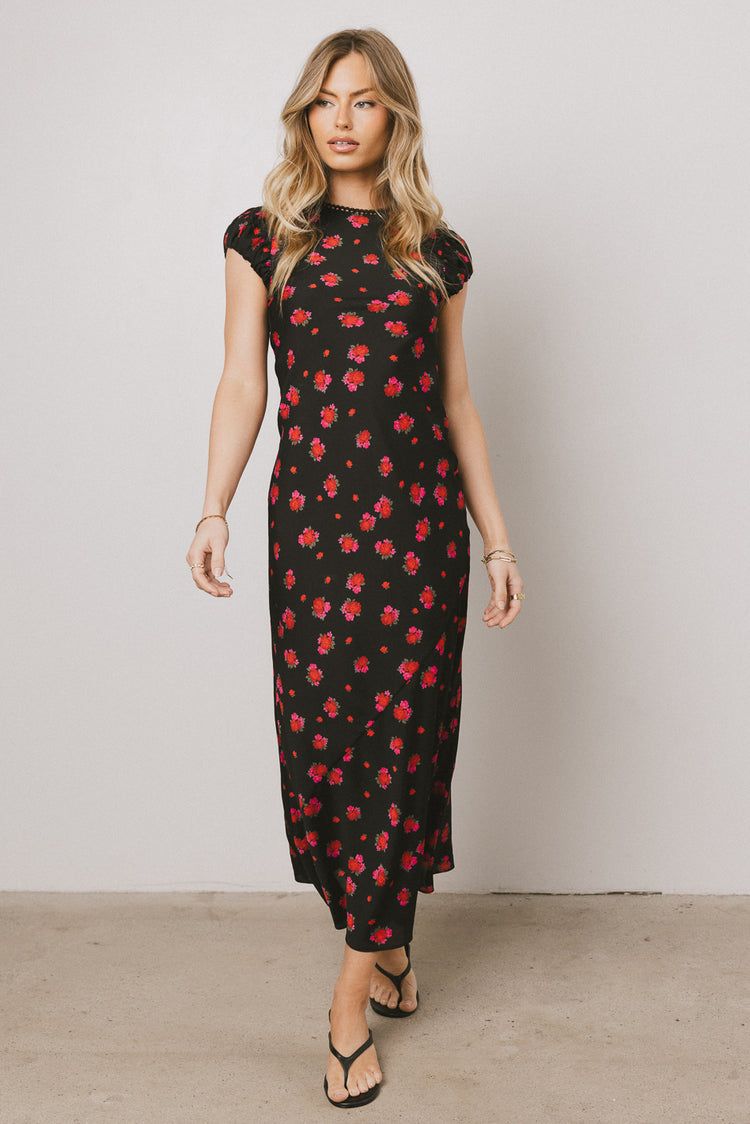 maxi dress in black