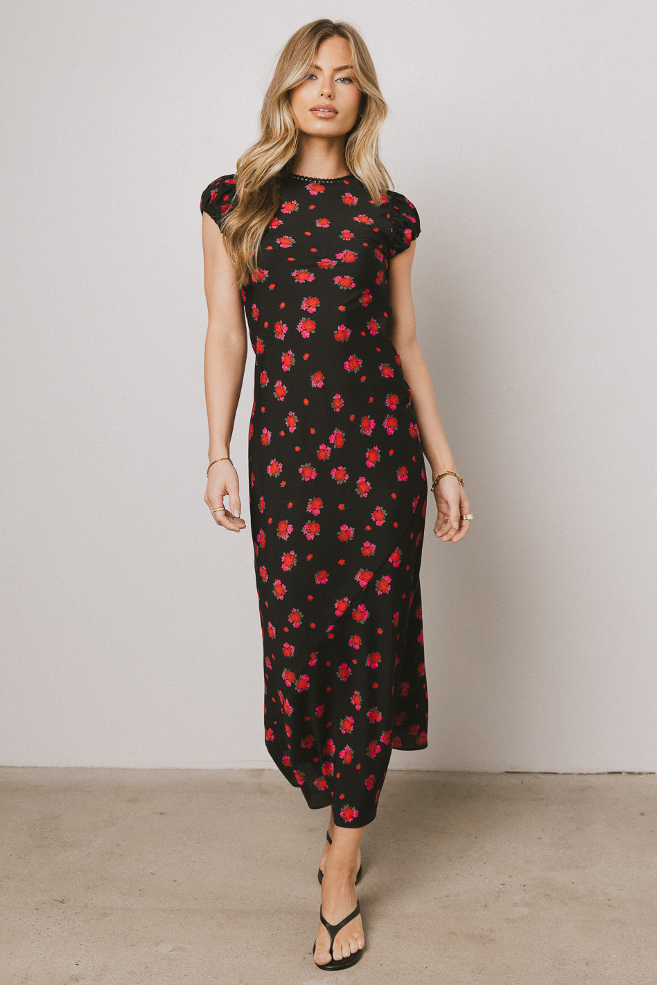black maxi dress