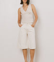 Alden Bermuda Shorts in Cream
