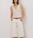 Alden Bermuda Shorts in Cream
