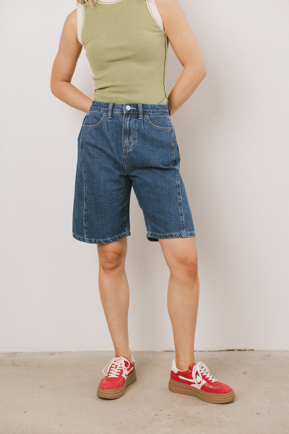 denim shorts