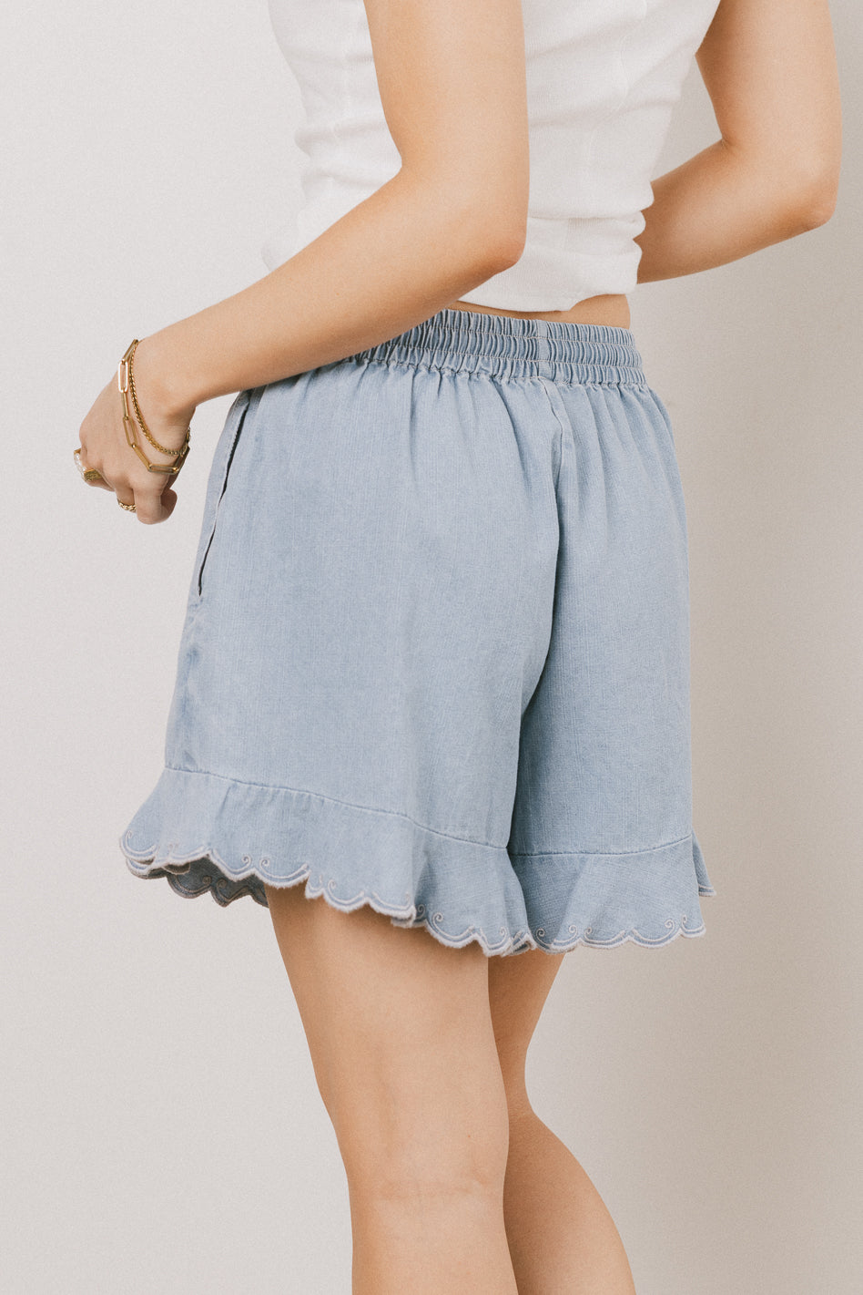 BLUE SHORT SHORTS