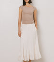 Amara Maxi Skirt in Ivory