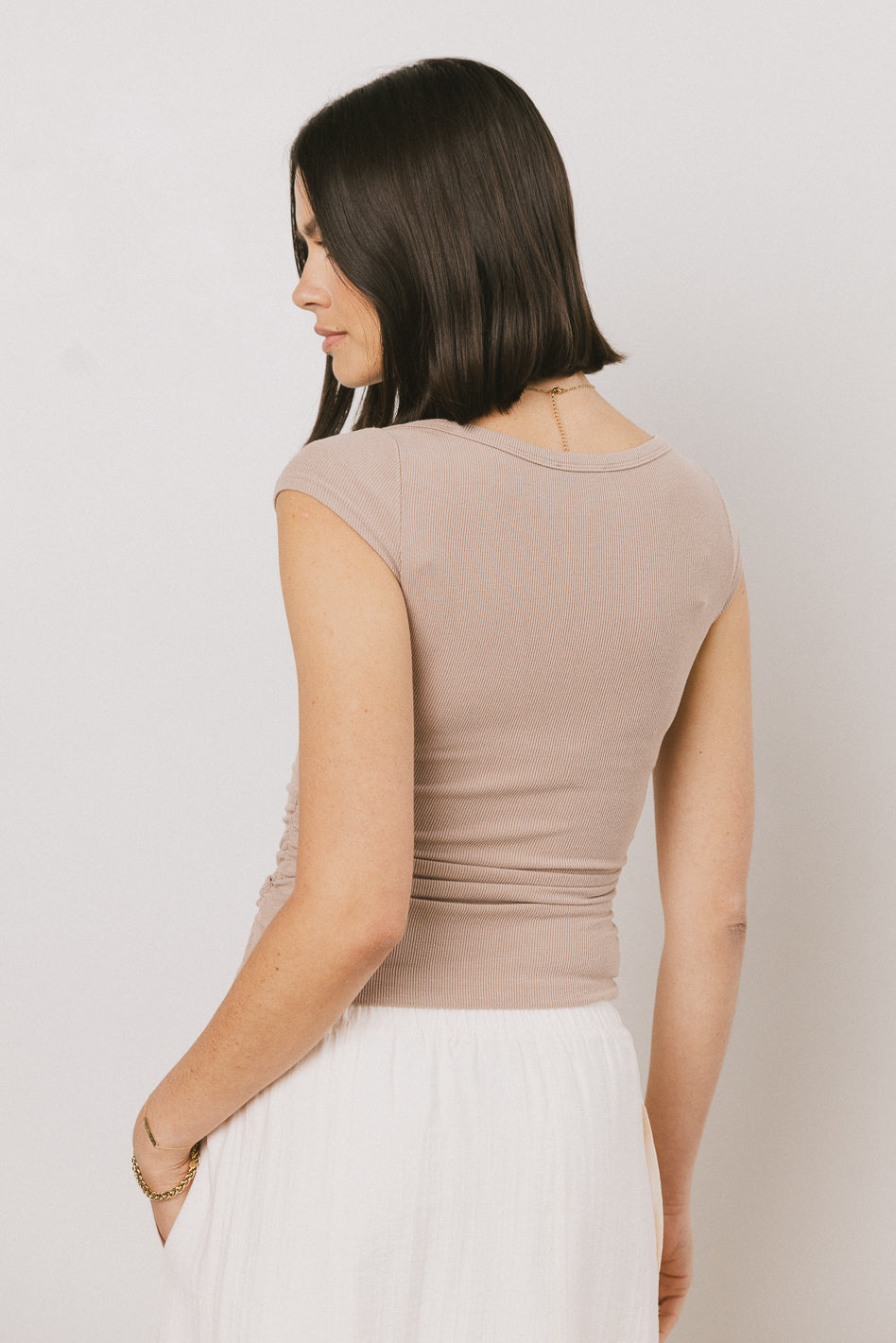ribbed fitted top