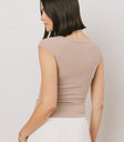 ribbed fitted top