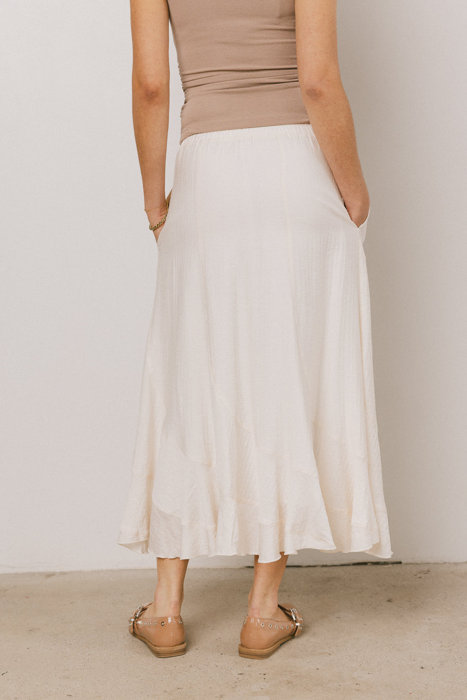 Amara Maxi Skirt in Ivory
