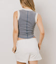 blue ribbed tank