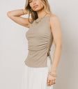 ribbed top with side slit