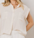 short sleeve checkered top