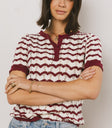 SHORT SLEEVE SWEATER
